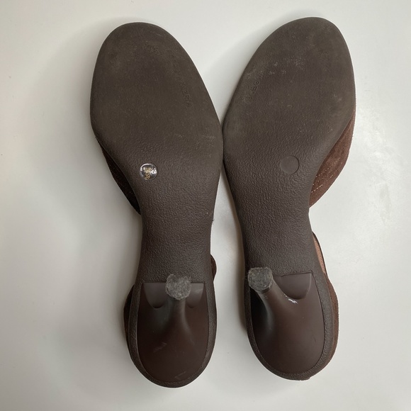 BCBGMaxAzria Brown Vintage Suede Heels - Picture 7 of 11
